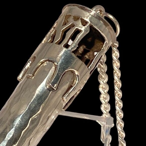 1165 Ornate Sterling Silver Yad Torah Pointer with Chain Bar Mitzvah Gif… - Picture 2 of 7